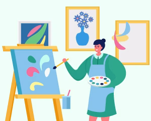 Painting Complete Course (Acrylic, Watercolour, Leaf, Colour Mixing, Canvas, Human Figure)